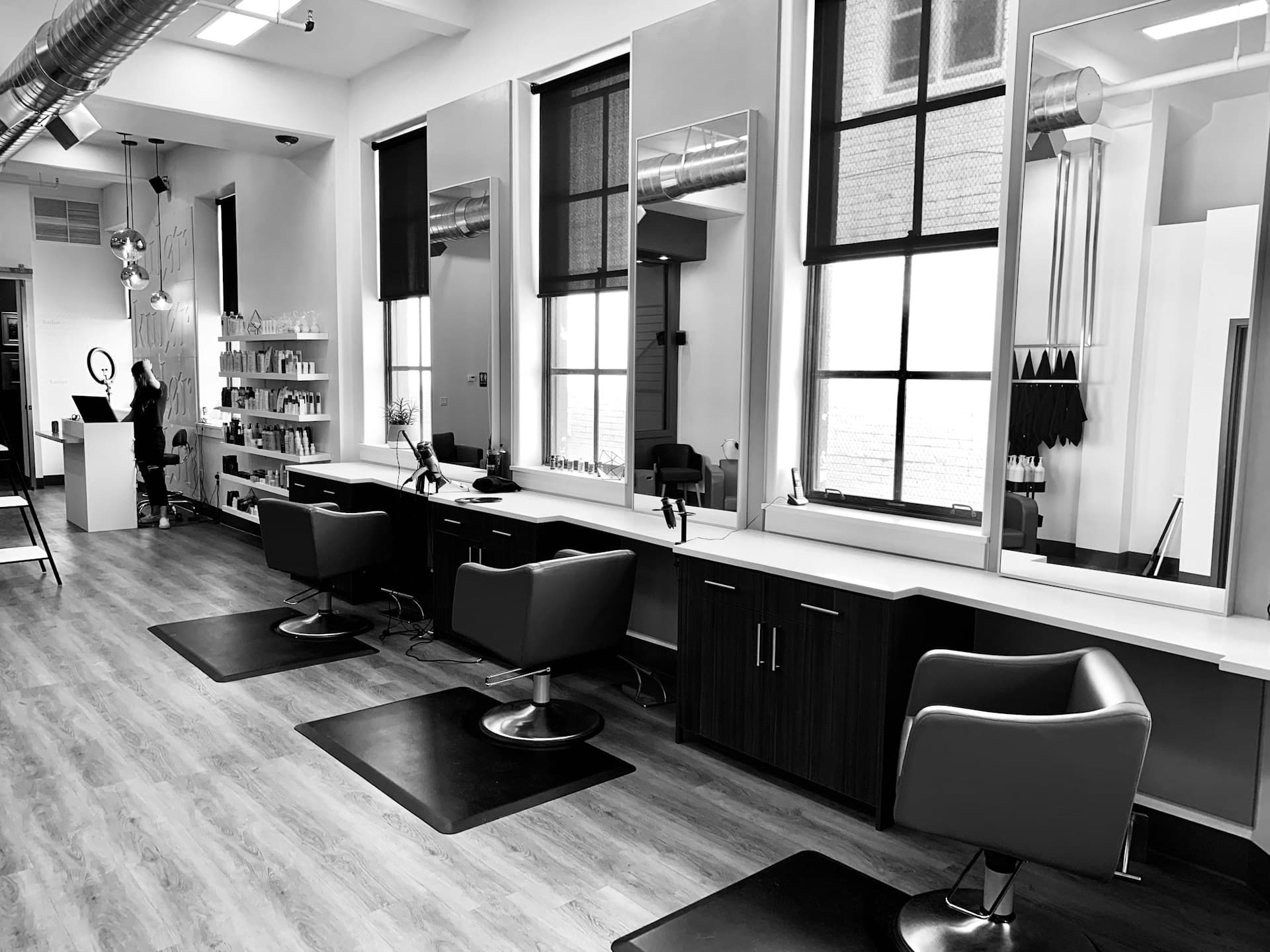 Professional luxury salon interior